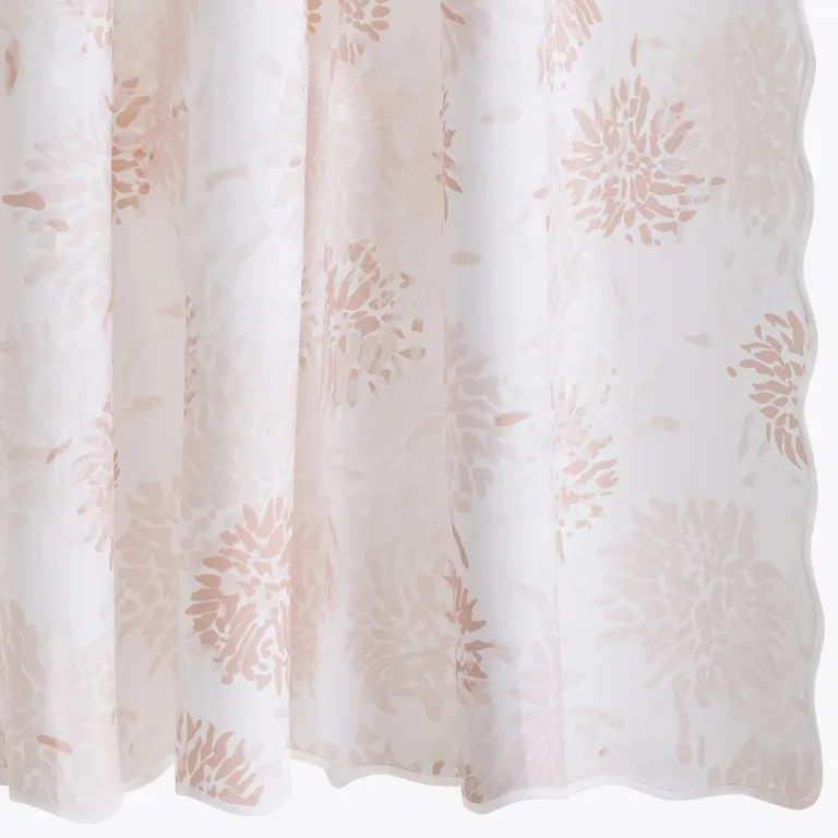 Schumacher Chrysanthemum Shower Curtain in Blush (MTT001SHOBS)