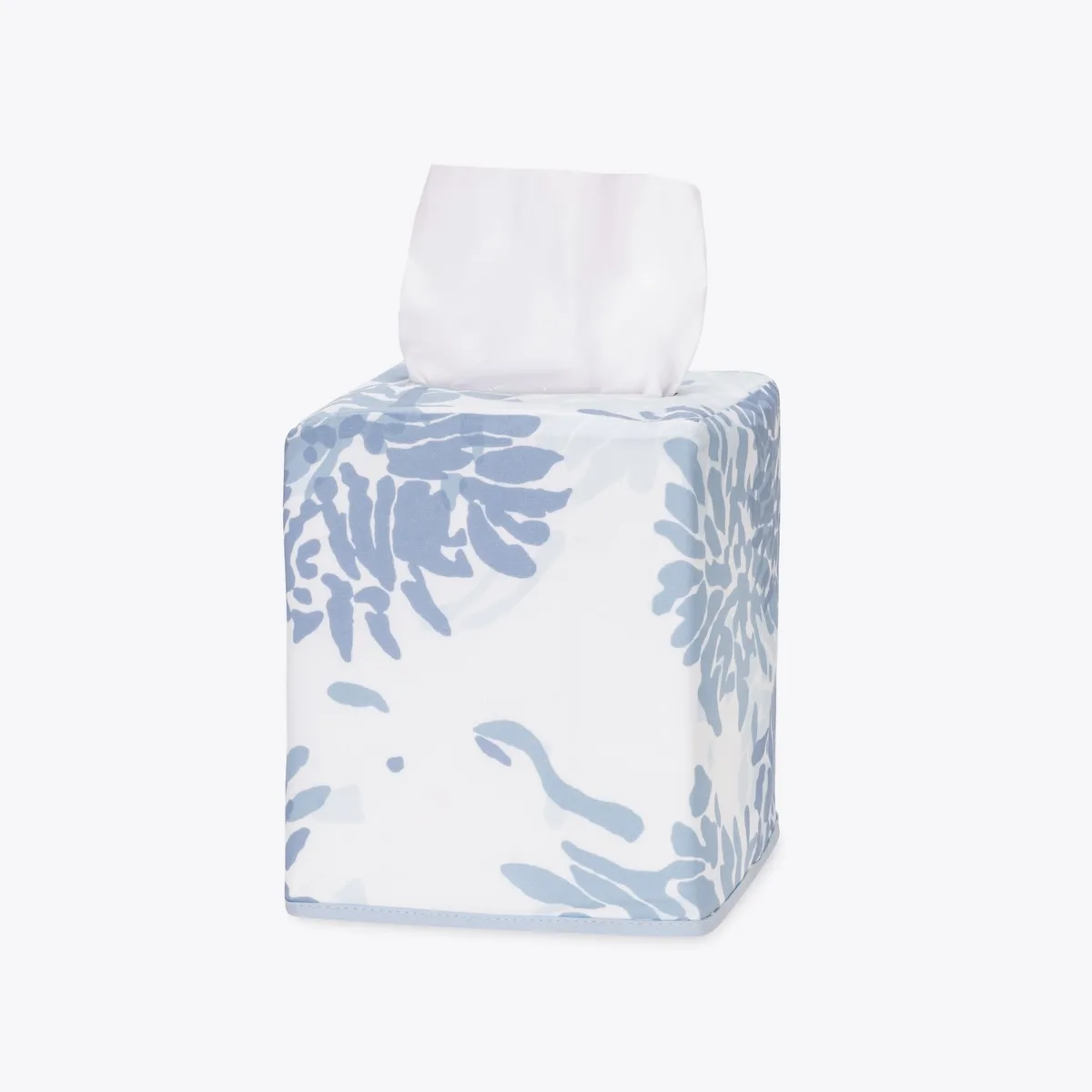 Schumacher Chrysanthemum Tissue Box Cover in Blue (MTT001TISSUEBL)