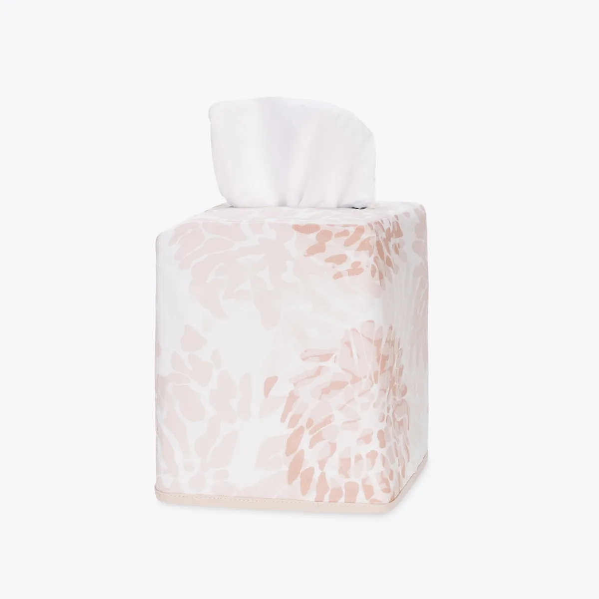 Schumacher Chrysanthemum Tissue Box Cover in Blush (MTT001TISSUEBS)