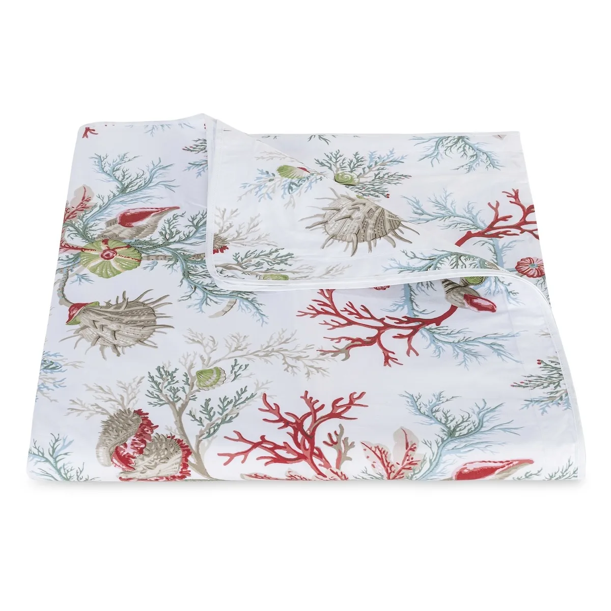 Schumacher Del Tesoro Duvet Cover in Coral
