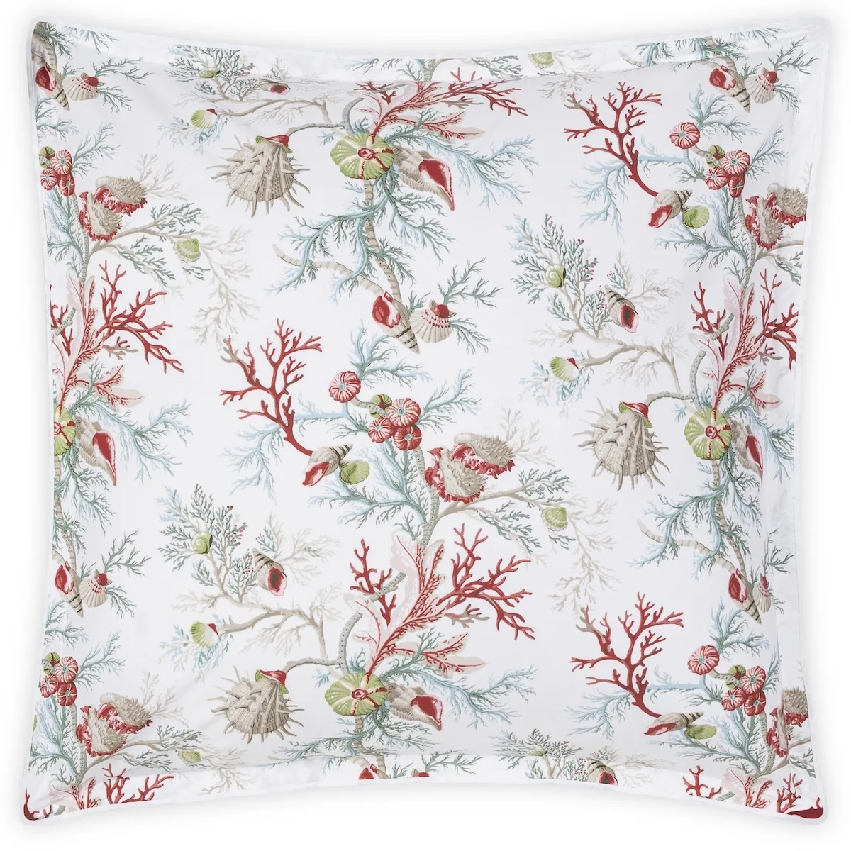 Schumacher Del Tesoro Sham in Coral