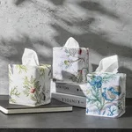 MSC052TISSUECO | Del Tesoro Tissue Box Cover - Coral Schumacher Del Tesoro Tissue Box Cover in Coral (MSC052TISSUECO)