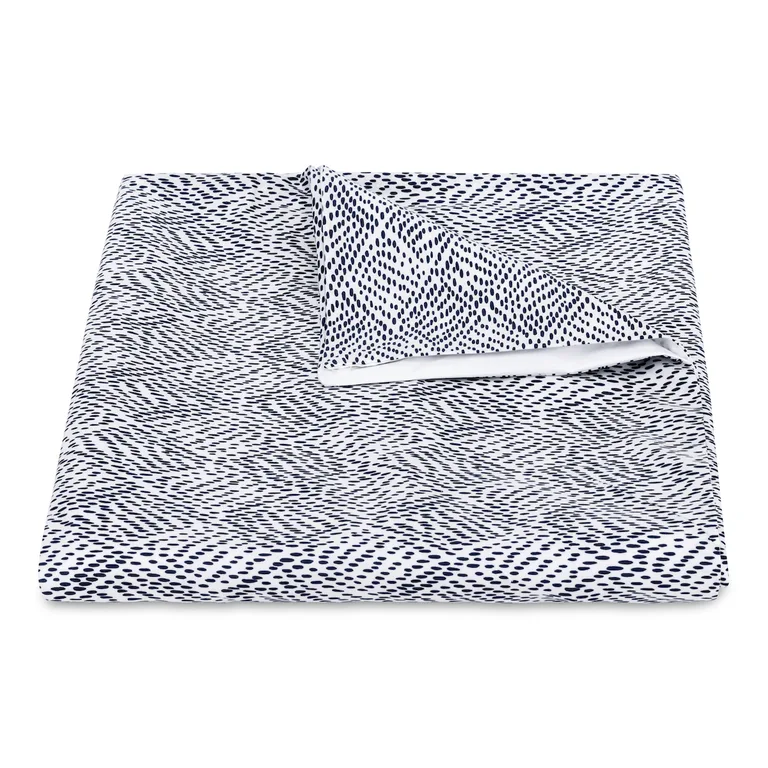 Schumacher Duma Diamond Duvet Cover in Navy