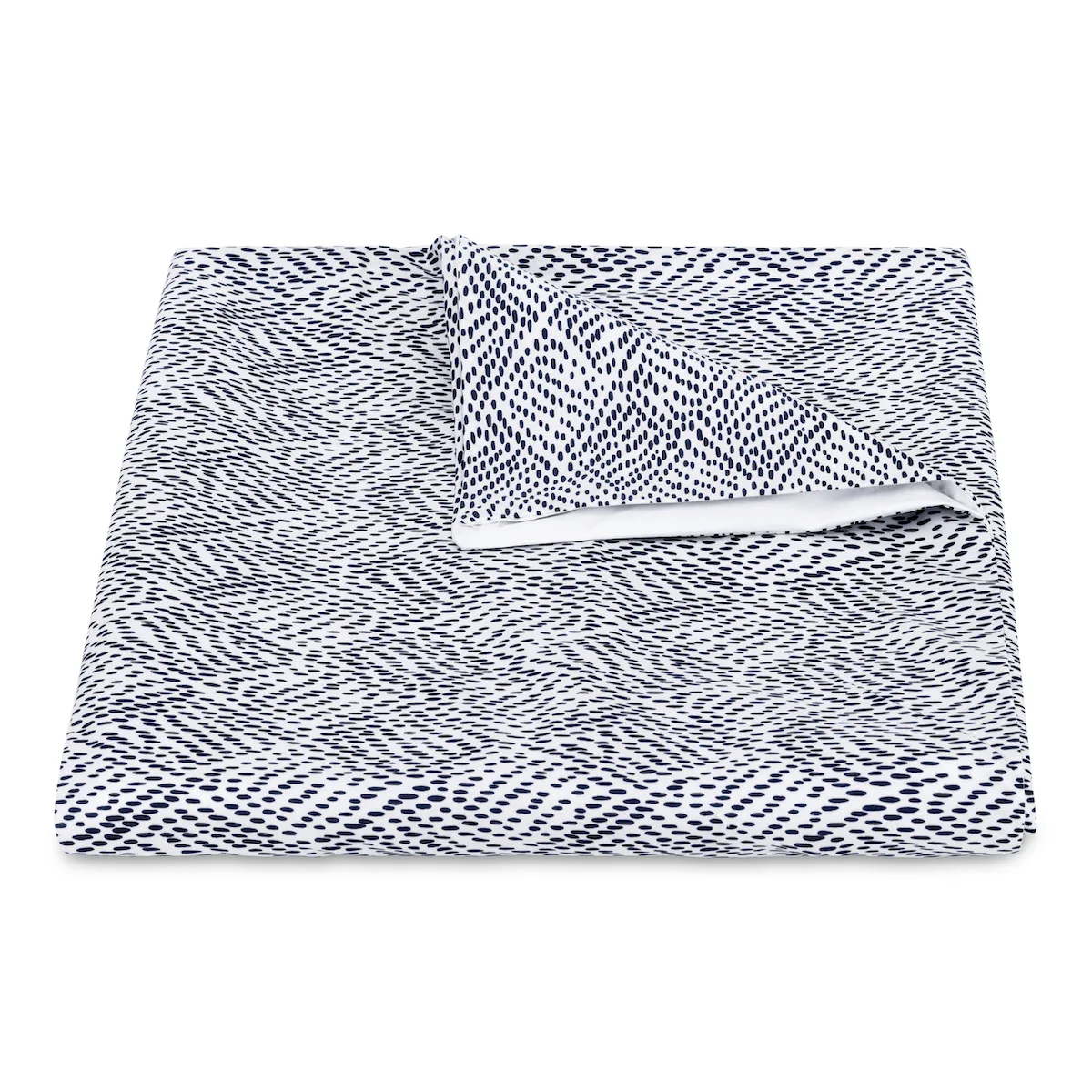Schumacher Duma Diamond Duvet Cover in Navy
