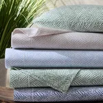 Duma Diamond Flat Sheet - Sky Schumacher Duma Diamond Flat Sheet in Sky