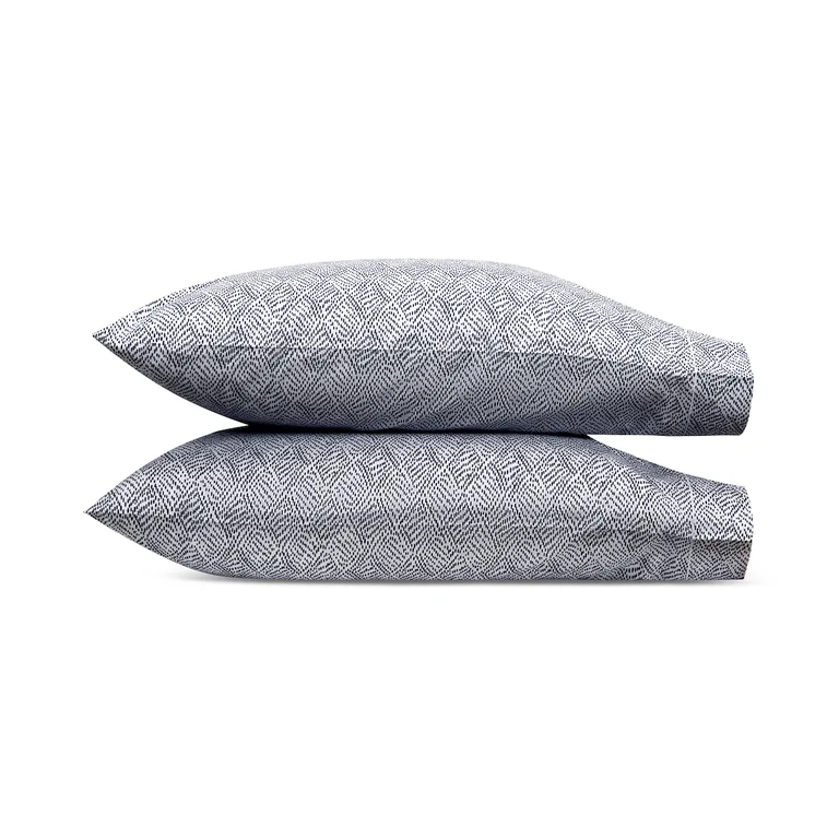 Schumacher Duma Diamond Pillowcases in Navy