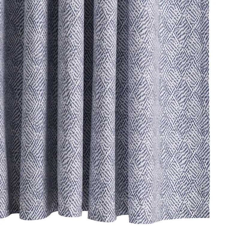 Schumacher Duma Diamond Shower Curtain in Navy (MSC024SHONA)