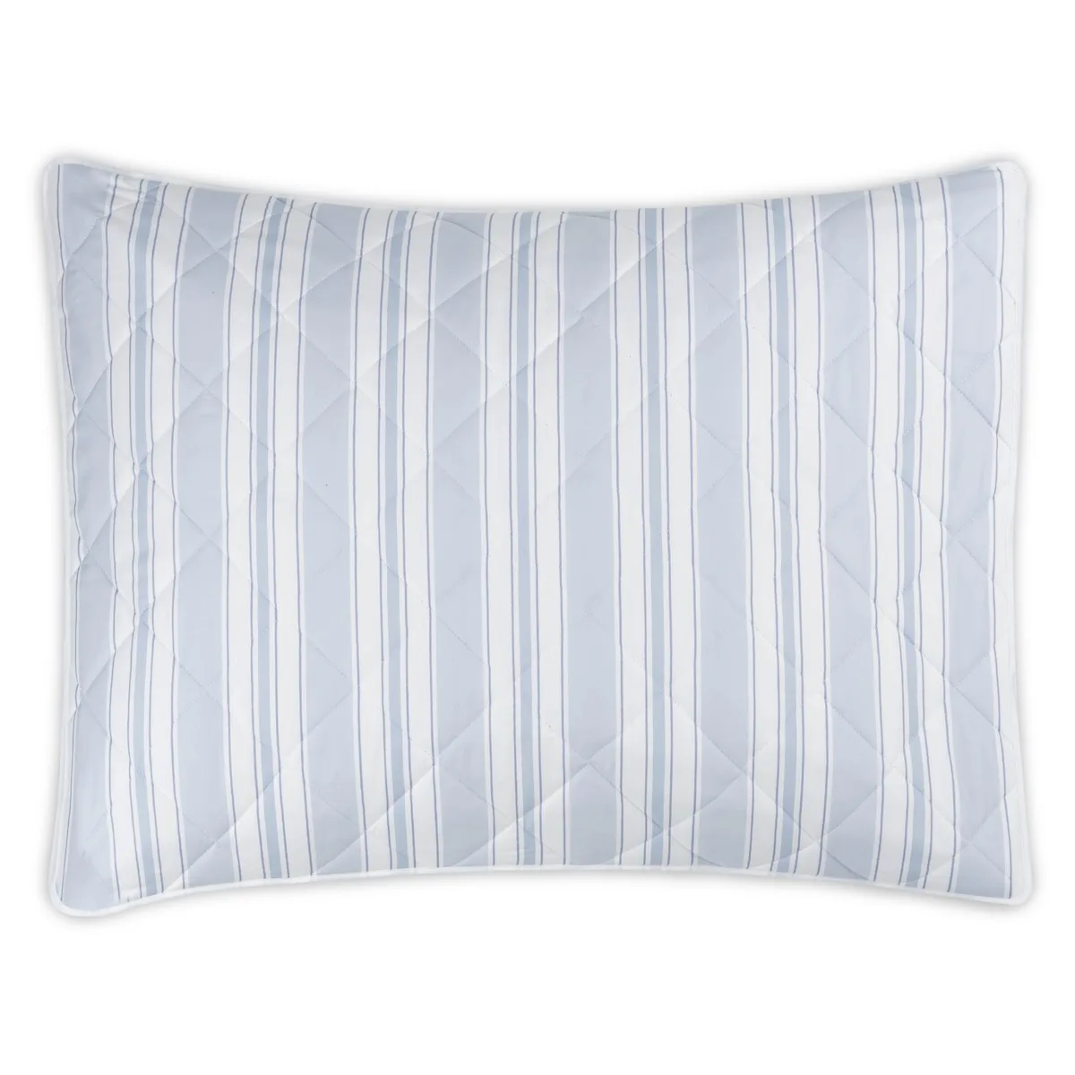 Schumacher Elio Quilted Sham in Blue