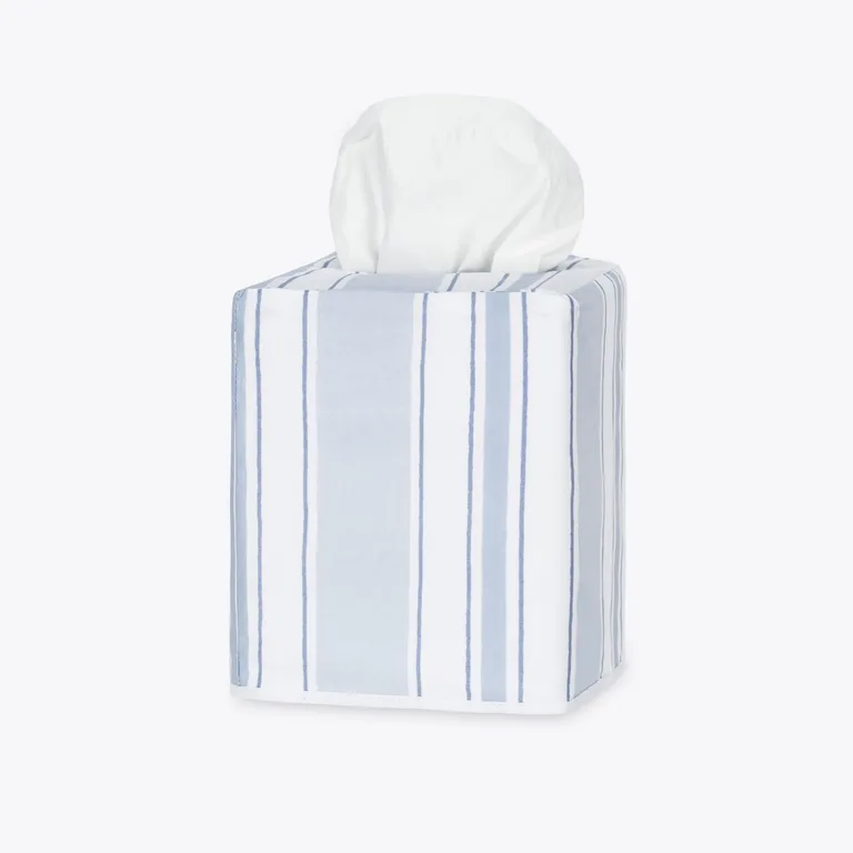 Schumacher Elio Tissue Box Cover in Blue (MSC065TISSUEBL)