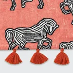 MSC007BCHTOPG | Faubourg Beach Towel - Pink Coral Schumacher Faubourg Beach Towel in Pink Coral (MSC007BCHTOPG)