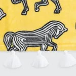 Schumacher Faubourg Beach Towel in Sun (MSC007BCHTOS2)