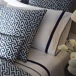 Gabriel Duvet Cover - Indigo Schumacher Gabriel Duvet Cover in Indigo
