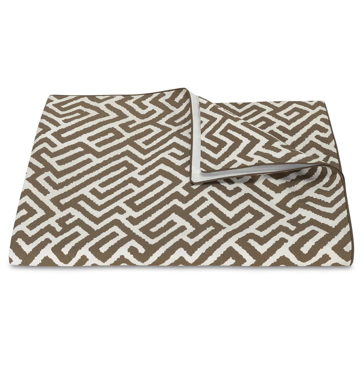 Schumacher Gabriel Duvet Cover in Mocha