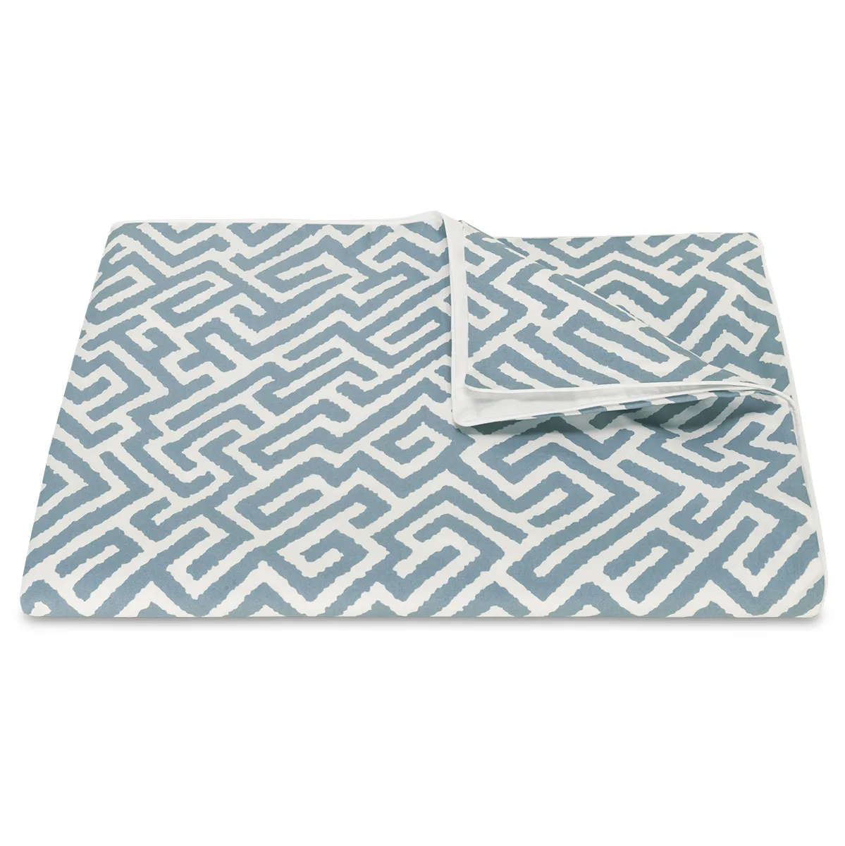 Schumacher Gabriel Duvet Cover in Stony Blue