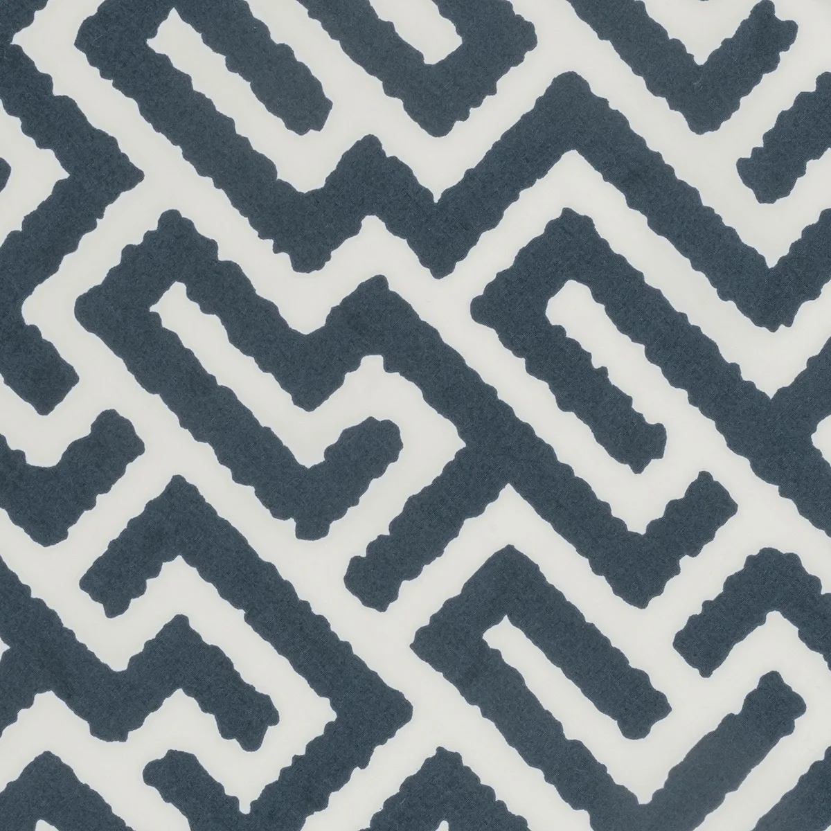 Schumacher Gabriel Fitted Sheet in Indigo