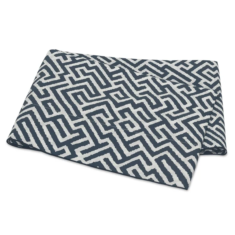 Schumacher Gabriel Flat Sheet in Indigo