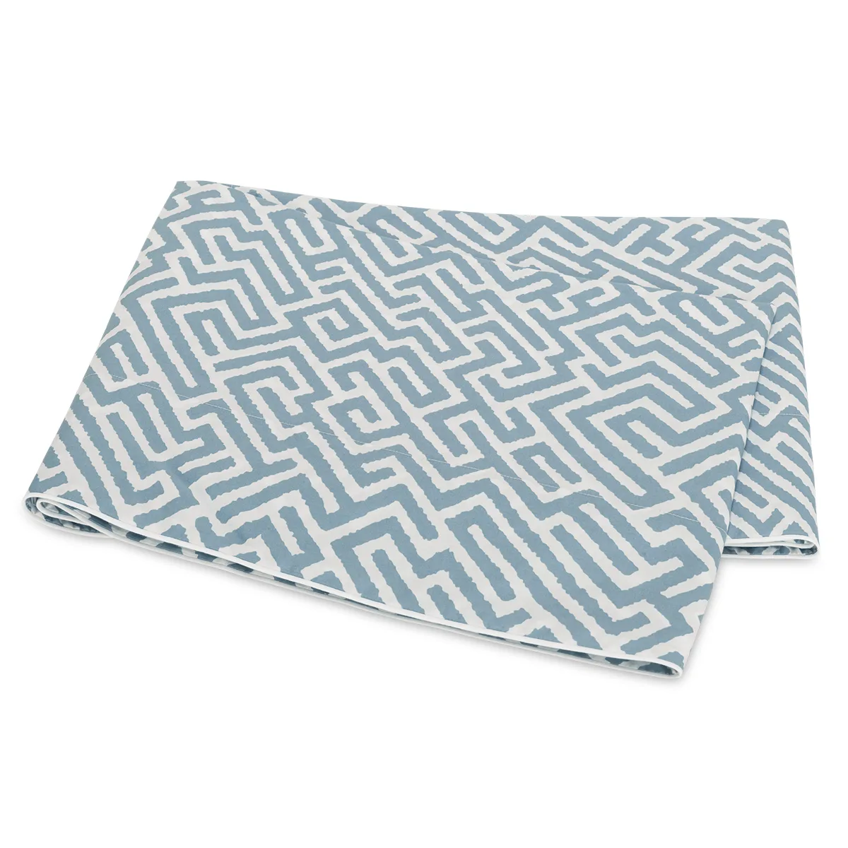Schumacher Gabriel Flat Sheet in Stony Blue