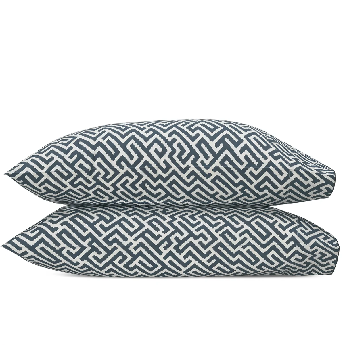 Schumacher Gabriel Pillowcase Pair in Indigo