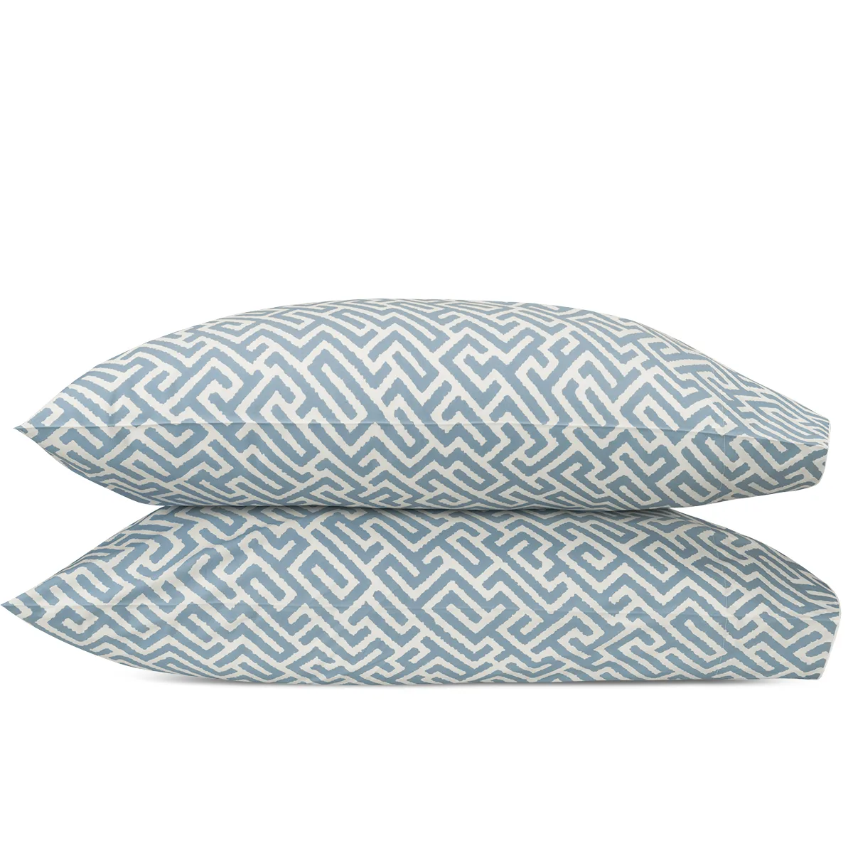 Schumacher Gabriel Pillowcase Pair in Stony Blue