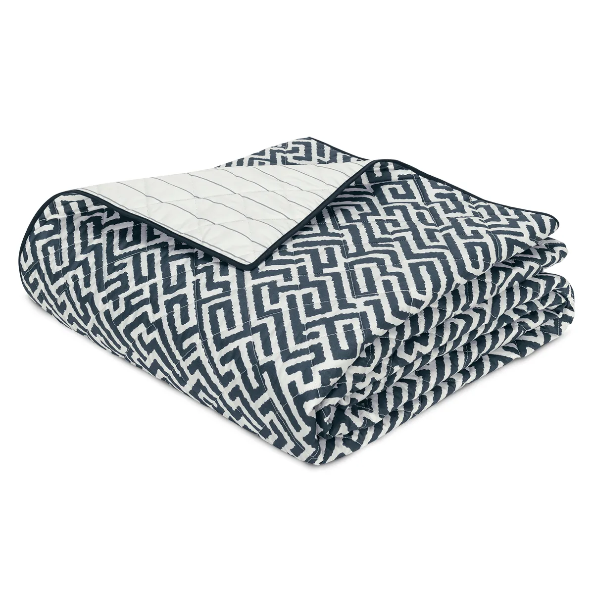 Schumacher Gabriel Quilt in Indigo