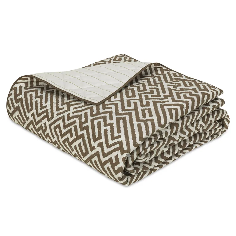 Schumacher Gabriel Quilt in Mocha