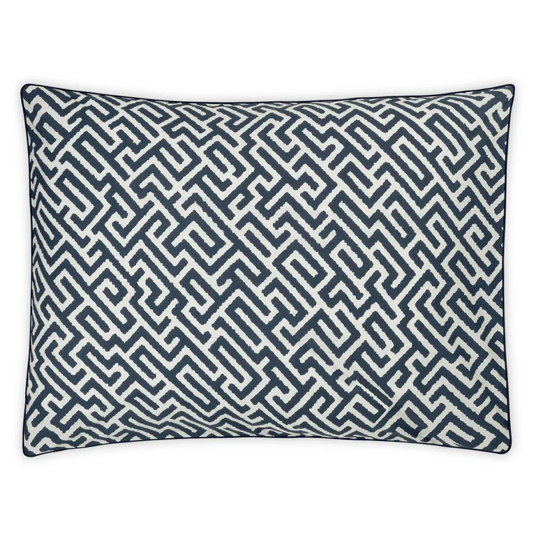 Schumacher Gabriel Sham in Indigo