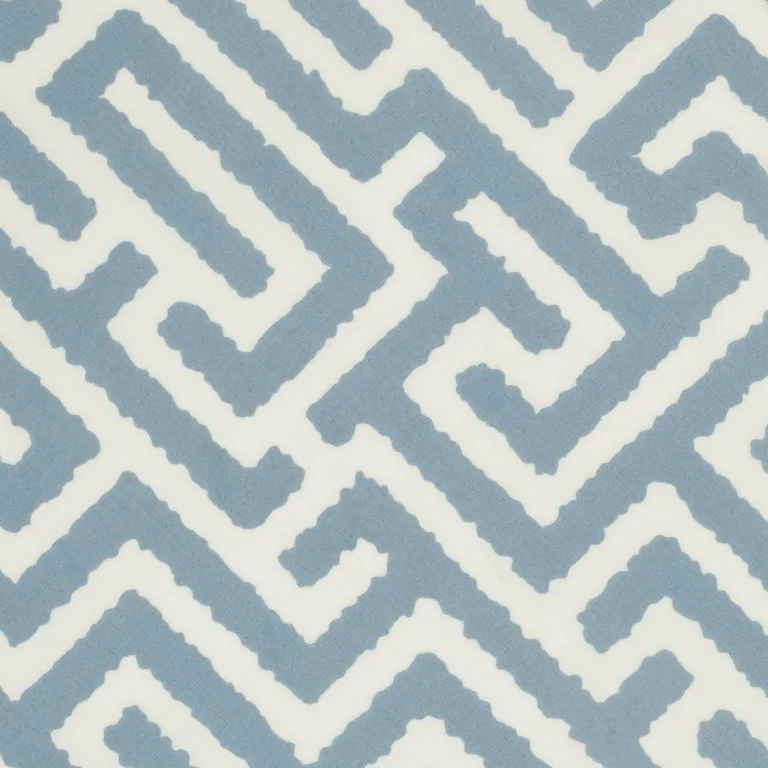 Schumacher Gabriel Shower Curtain in Stony Blue (MSC058SHO6S)