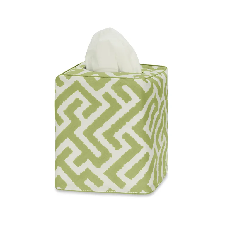 Schumacher Gabriel Tissue Box Cover in Grass (MSC058TISSUEGR)