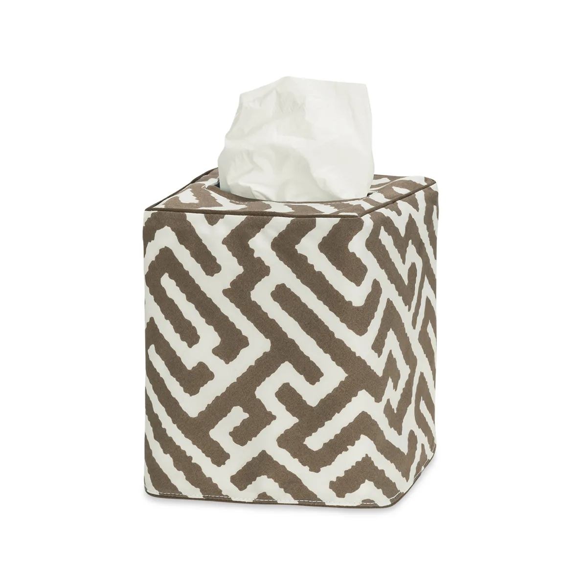 Schumacher Gabriel Tissue Box Cover in Mocha (MSC058TISSUEMC)