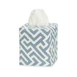 MSC058TISSUE6S | Gabriel Tissue Box Cover - Stony Blue Schumacher Gabriel Tissue Box Cover in Stony Blue (MSC058TISSUE6S)