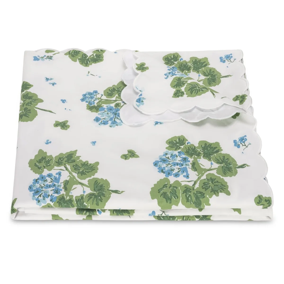 Schumacher Geranium Duvet Cover in Blue