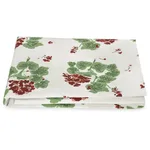Geranium Fitted Sheet - Scarlet Schumacher Geranium Fitted Sheet in Scarlet