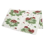 Geranium Flat Sheet - Scarlet Schumacher Geranium Flat Sheet in Scarlet