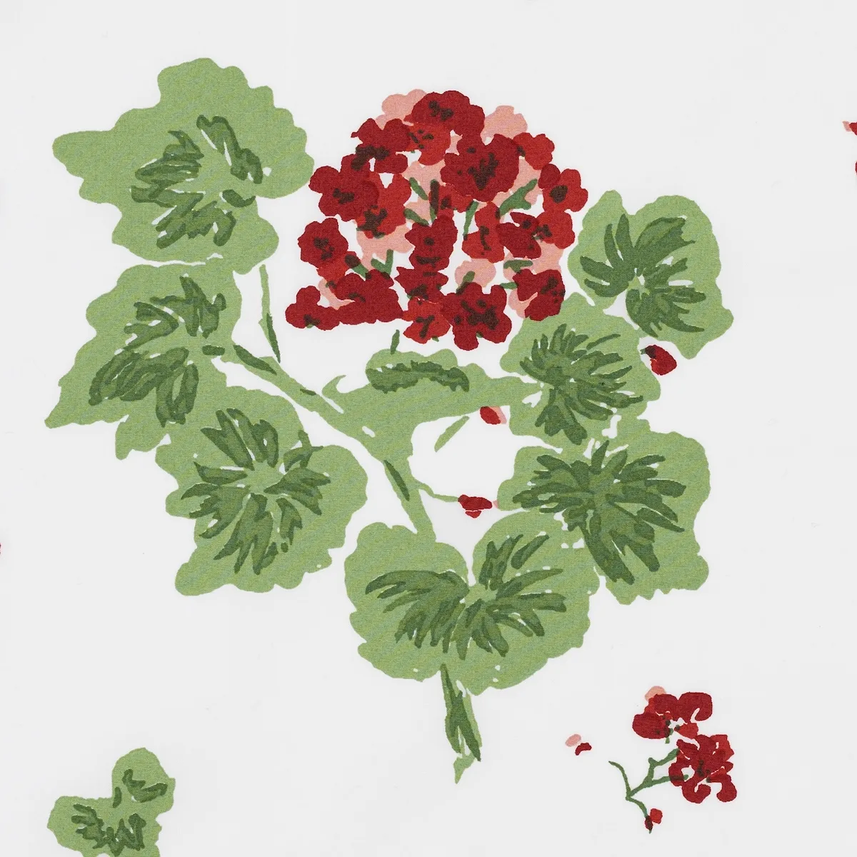 Schumacher Geranium Flat Sheet in Scarlet