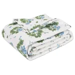 Geranium Quilt - Blue Schumacher Geranium Quilt in Blue