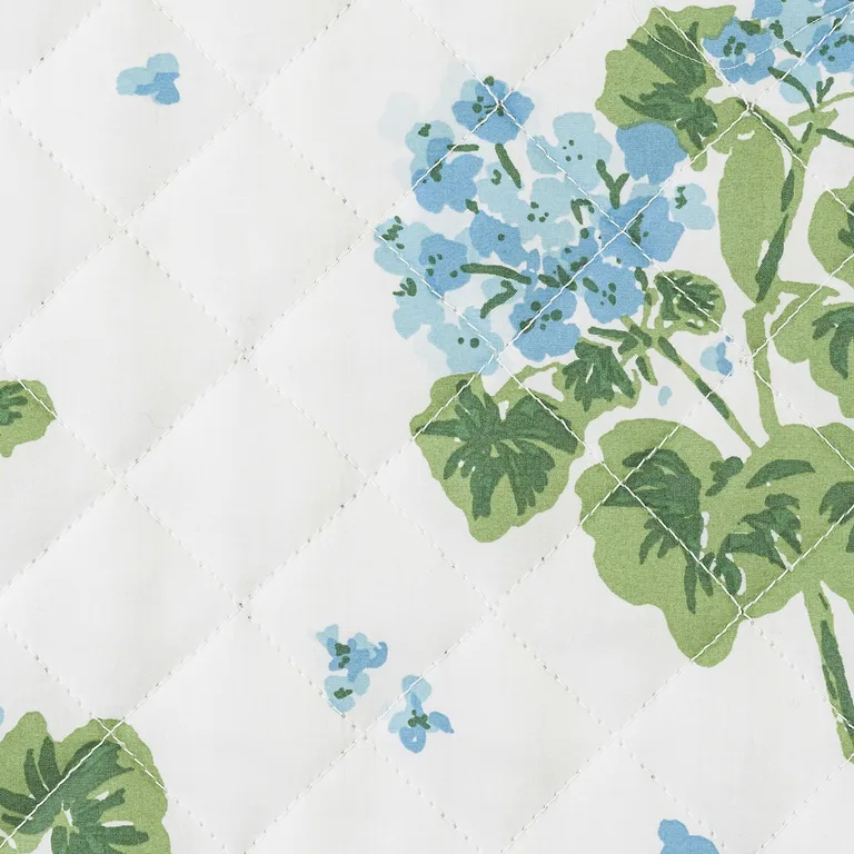 Schumacher Geranium Quilt in Blue