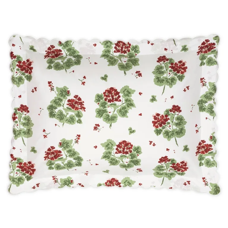 Schumacher Geranium Sham in Scarlet