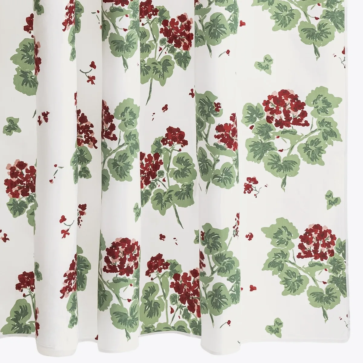 Schumacher Geranium Shower Curtain in Scarlet (MTT002SHO1C)