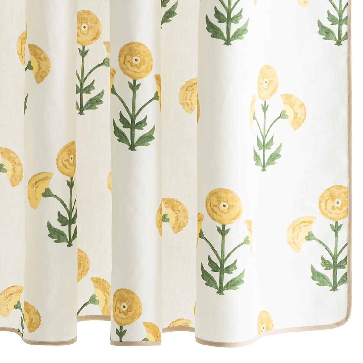 Schumacher Gisele Shower Curtain in Marigold (MSC045SHOMG)