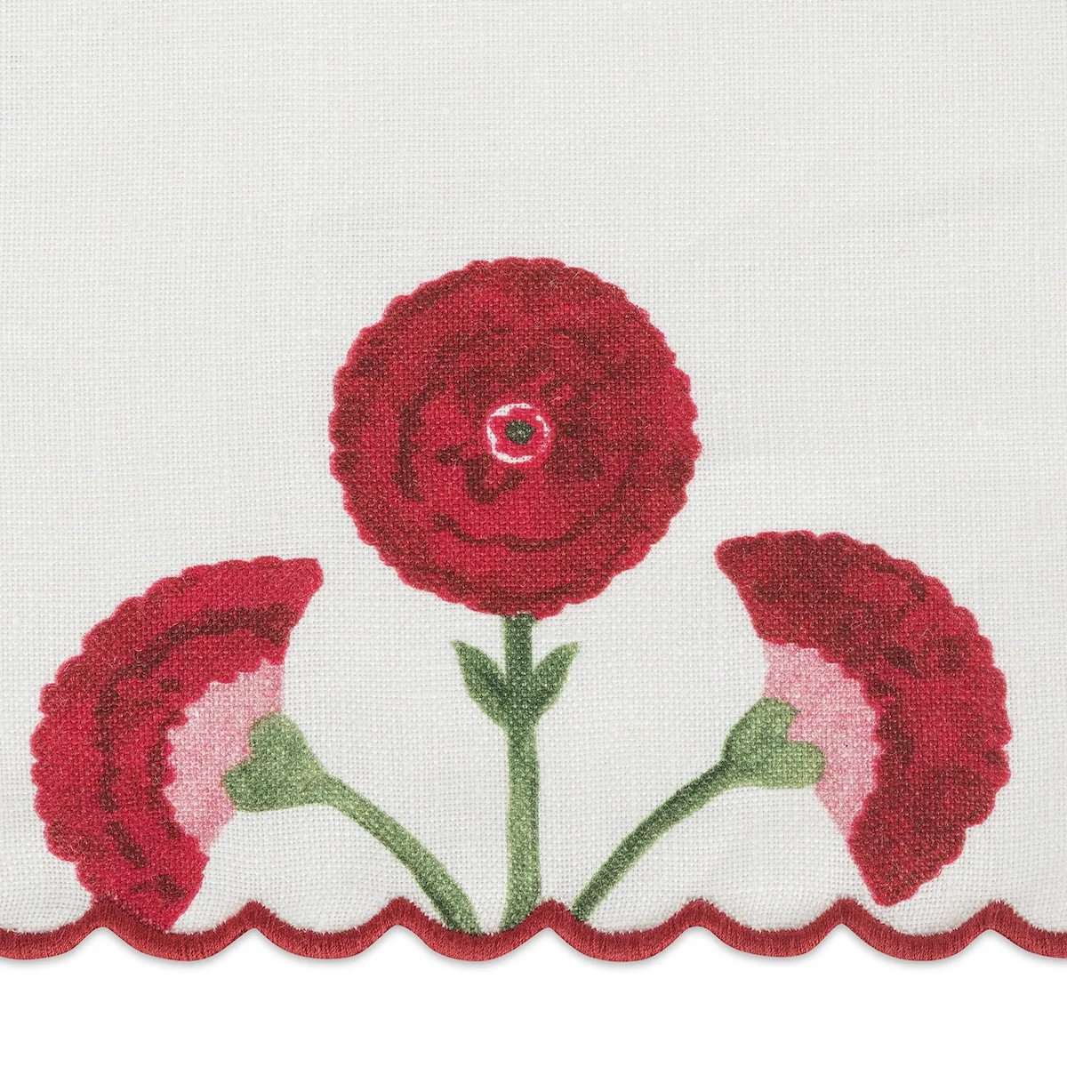 Schumacher Gisele Shower Curtain in Scarlet (MSC045SHO1C)
