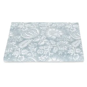 Schumacher Granada Fitted Sheet in Hazy Blue