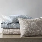 Granada Flat Sheet - Hazy Blue Schumacher Granada Flat Sheet in Hazy Blue