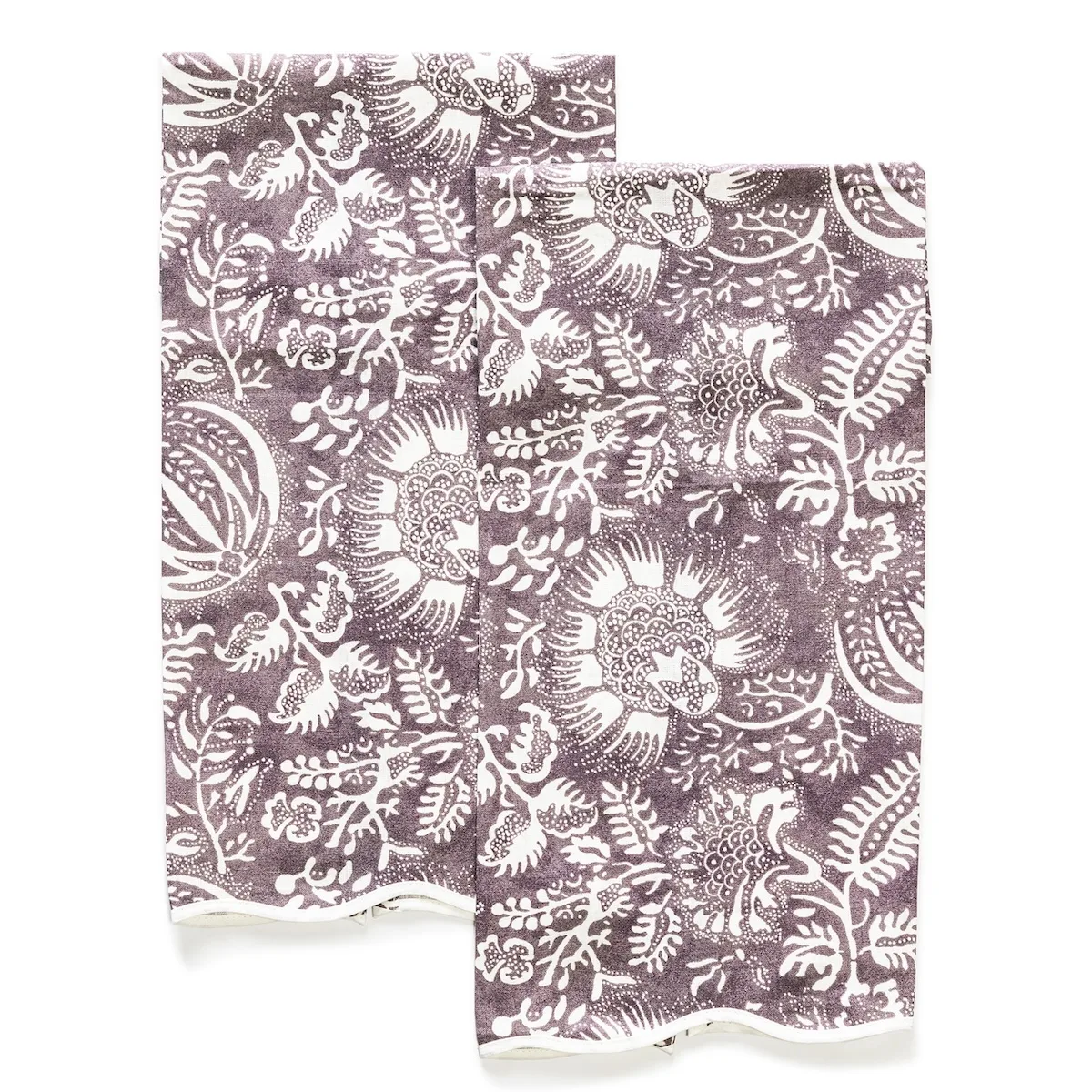 Schumacher Granada Guest Towel, Set of 2 in Thistle (MSC042GTOW2TH)