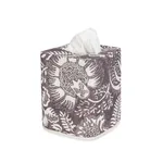 MSC047TISSUETH | Granada Linen Tissue Box Cover - Thistle Schumacher Granada Linen Tissue Box Cover in Thistle (MSC047TISSUETH)