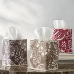 MSC047TISSUETH | Granada Linen Tissue Box Cover - Thistle Schumacher Granada Linen Tissue Box Cover in Thistle (MSC047TISSUETH)