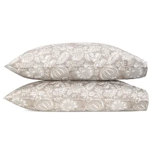 Schumacher Granada Pillowcases in Dune