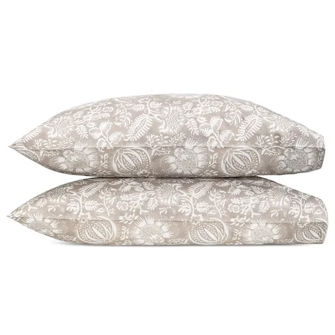 Schumacher Granada Pillowcases in Dune