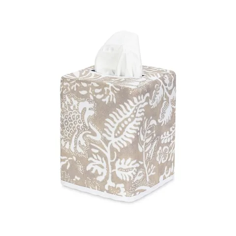 Schumacher Granada Tissue Box Cover in Dune (MSC042TISSUEUD)