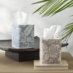 Schumacher Granada Tissue Box Cover in Dune (MSC042TISSUEUD)