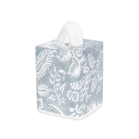 Schumacher Granada Tissue Box Cover in Hazy Blue (MSC042TISSUEHB)